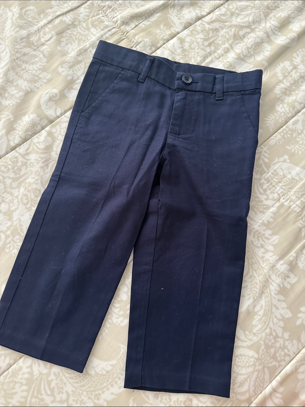 Classic Navy Blue Dress Pants (Size Infant 18-24)